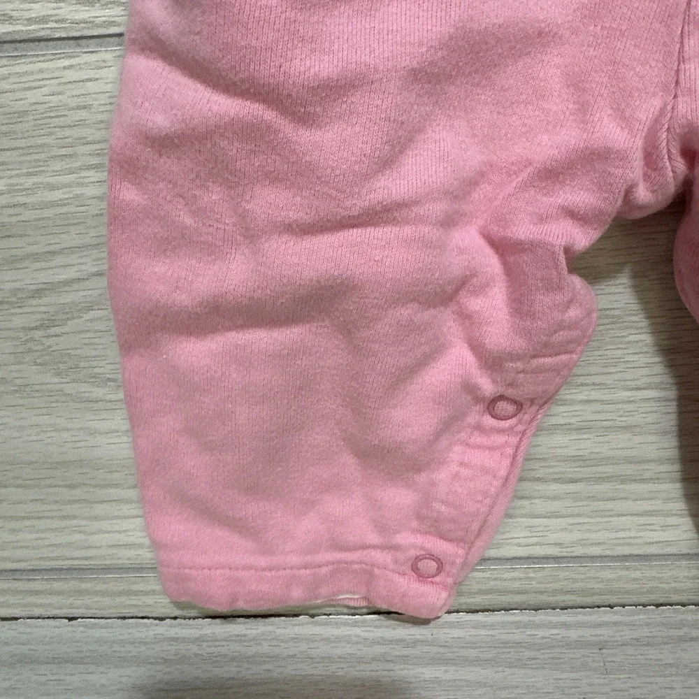 CARTER'S Overalls Pink Embroidered‎ Cat Size M/19-22lbs 100% Cotton Vintage